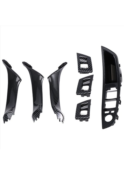 7pcs Bmw 5 Serisi Için Sağ El Sürücüsü Rhd F10 F11 Araba Iç Kapı Kolu Iç Panel Çekme Trim Kapak Kol Yumuğu (Yurt Dışından) fırsatları