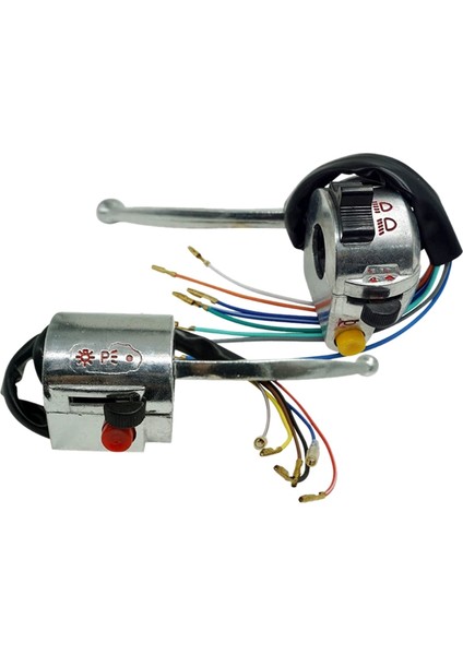 7/8 Inç 22MM Motosiklet Gideri Anahtarı Montaj Boynuzu Yüksek/düşük Işın Dönüş Sinyal Anahtarı Kontrolü JH70 JH90 (Yurt Dışından)