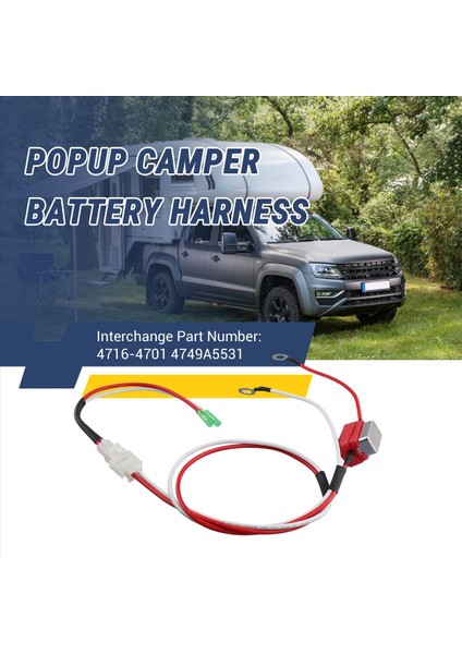Dayanıklı 12V 15AMP Pil Kablo Dışı 4716-4701 4749A5531 Coleman Pop-Up Camper (Yurt Dışından) indirimleri