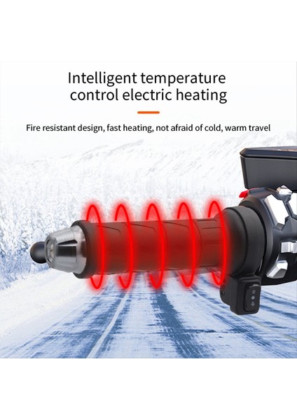 Siyah 7/8 Inç 22MM Motosiklet Girdosu Elektrikli Sıcak Isıtmalı Kavrama Handalı Talebar Isıtıcı 12V (Yurt Dışından) indirimleri