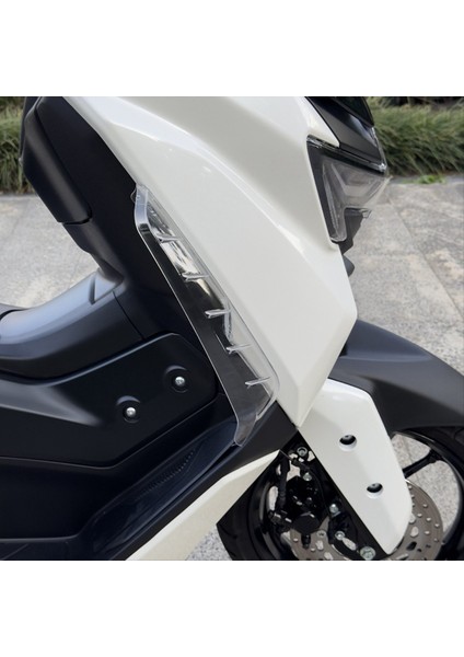 Motosiklet Legsheild Bacak Ön Cam Koruma Yamaha NMAX155 V3 2025 NMAX155 Gri (Yurt Dışından) modelleri