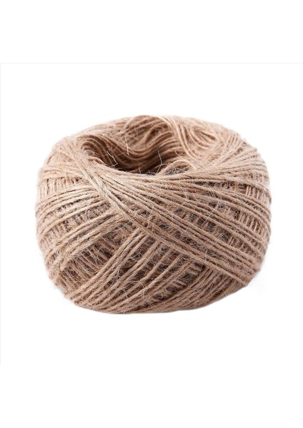 6pcs 100 Metre - Doğal Dokulu Hessian Jute Sicim String 1mm (Yurt Dışından) fiyatları