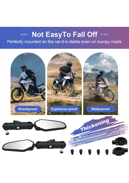 Motosiklet Dikiz Aynası Aksesuarları Honda Transalp Için Ayarlanabilir Yan Aynalar XL750 Xl 750 Transalp 2023 2024 (Yurt Dışından) indirimleri