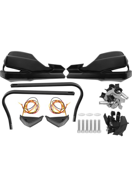 Evrensel Motosiklet Handguards 22MM-28MM LED Turn Sinyal Işığı Bmw Honda Yamaha Suzuki Ktm (Yurt Dışından)