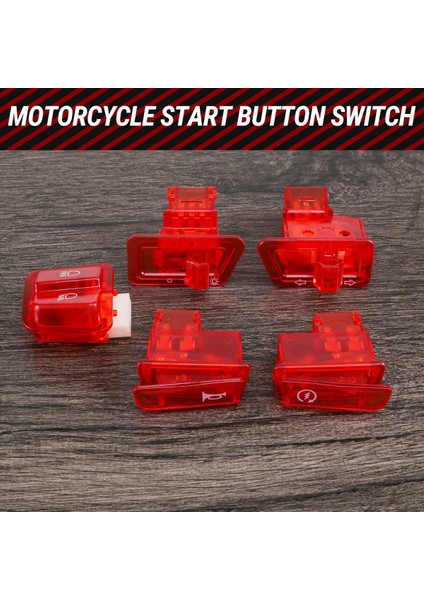Motosiklet Dönüş Sinyal Anahtarı Scooter Için Işık Korna Düğmesi Gy6 50CC 125CC 150CC Honda Dio AF17 AF18 Kırmızı (Yurt Dışından) fırsatları