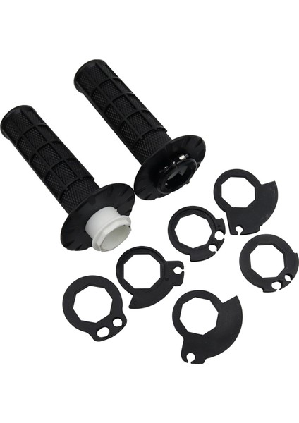 Kaymayan Kilitli Tutamaklar Snap-In Kameralı Evrensel Motosiklet Gidon Tutamakları Kir Çukur Bisikleti Handgrip Black (Yurt Dışından)