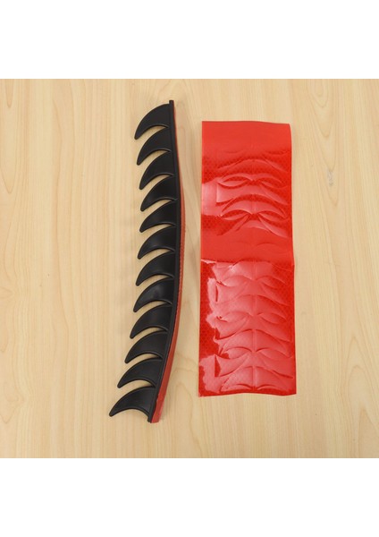 2x Yansıtıcı Motosiklet Kask Mohawk Ediciler Kırmızı Kask Çıkartmaları ile Kauçuk Kamber Testere (Kask Dahil Değildir) (Yurt Dışından) modelleri