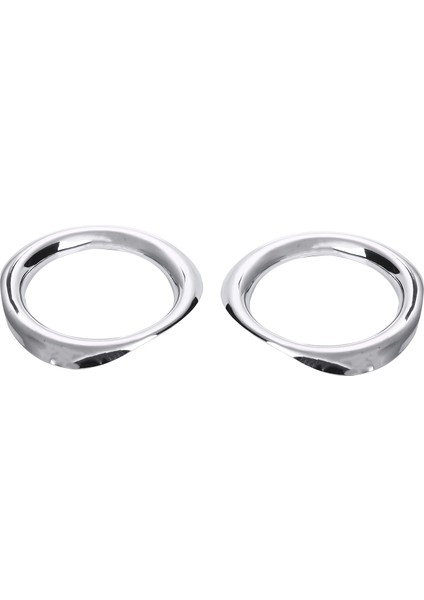 Toyota Chr C-Hr 17-18 2 Pcs Abs Gümüş Ön Sis Işık Lamba Kapağı (Yurt Dışından)