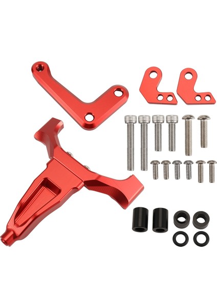 Motosiklet Aksesuarları Stabilizatör Direksiyon Damper Montaj Yüzü Yolu Damper Kiti Yamaha Mt-09 MT09 2024 2025 Kırmızı (Yurt Dışından)