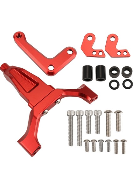 Motosiklet Aksesuarları Stabilizatör Direksiyon Damper Montaj Yüzü Yolu Damper Kiti Yamaha Mt-09 MT09 2024 2025 Kırmızı (Yurt Dışından) modelleri