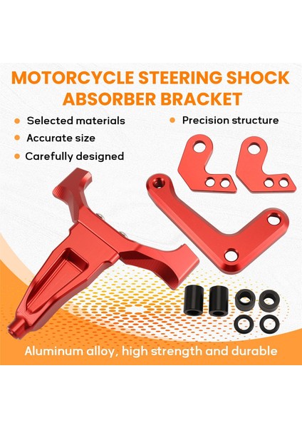 Motosiklet Aksesuarları Stabilizatör Direksiyon Damper Montaj Yüzü Yolu Damper Kiti Yamaha Mt-09 MT09 2024 2025 Kırmızı (Yurt Dışından) indirimleri