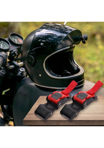 3x Plastik Motosiklet Kask Hız Klip Çene Kayışı Hızlı Bırakma Çekme Toka Yeni Siyah+Kırmızı (Yurt Dışından) modelleri
