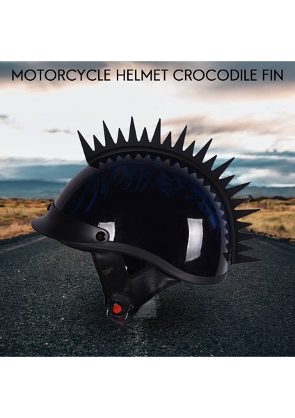 Yansıtıcı Motosiklet Kaskı Mohawk Ediciler Kırmızı Kask Çıkartmaları ile Kauçuk Testere (Kask Dahil Değildir) (Yurt Dışından) fiyatları