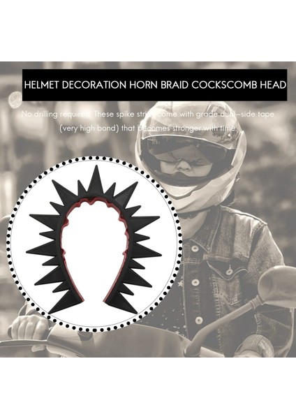 Yansıtıcı Motosiklet Kaskı Mohawk Ediciler Kırmızı Kask Çıkartmaları ile Kauçuk Testere (Kask Dahil Değildir) (Yurt Dışından) indirimleri