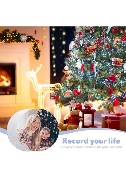 Sublimasyon Boş Alüminyum Çıkartmalar Set Yuvarlak Boş Çerçeve Kolye Tepsi Alüminyum Sayfası Süblimasyon Boş Diskler (100 Pcs) (Yurt Dışından) fırsatları