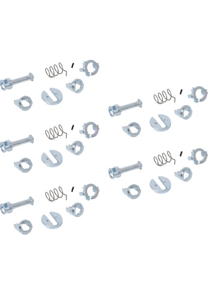 5x Araç Ön Sol ve Sağ Kapı Kilit Silindir Onarım Kiti Değiştirme 51217035421 For-Bmw X3 E83 X5 E53 (Yurt Dışından)