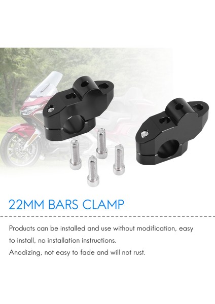 Honda Suzuki Kawasaki Yamaha Black Için 22MM Çubuk Kelepçesi Için Evrensel Motosiklet Gideri Yükseltici (Yurt Dışından) fiyatları