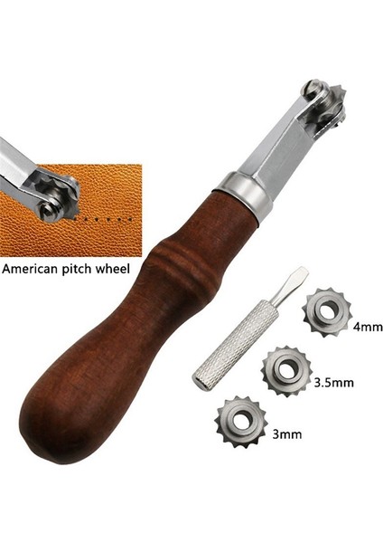 Aralık Tekerlek Seti Dıy El Yapımı Deri Aletler Kaydırma Tekerlek Izleme Noktası Aralık Tekerlek Deri Yumruklama Tekerleği (Yurt Dışından) fiyatları