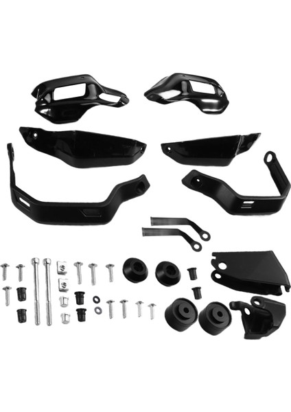 Motosiklet Aksesuarları Zontes 368G 368 G Holbar El Koruma Kalkanı Sap Ön Cam Koruyucu Siyah (Yurt Dışından)