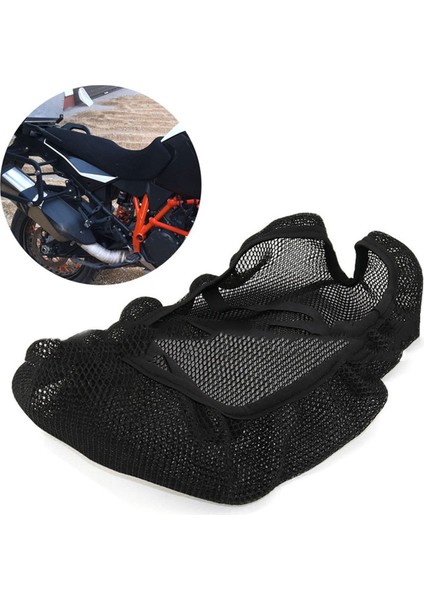 Motosiklet Güneş Kremi Nefes Alabilen Koltuk Yastık Kapağı Ktm 990 1090 1190 1290 Macera Için 3D Yalıtım Kılıfı (Yurt Dışından) modelleri