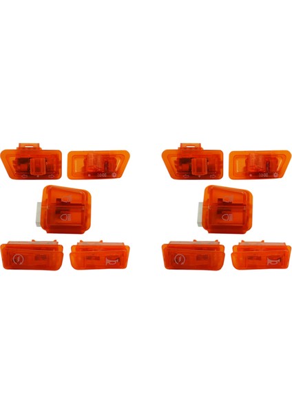 10X Motosiklet Dönüş Sinyal Anahtarı Scooter Için Işık Korna Düğmesi Gy6 50CC 125CC 150CC Honda Dio AF17 Turuncu (Yurt Dışından)