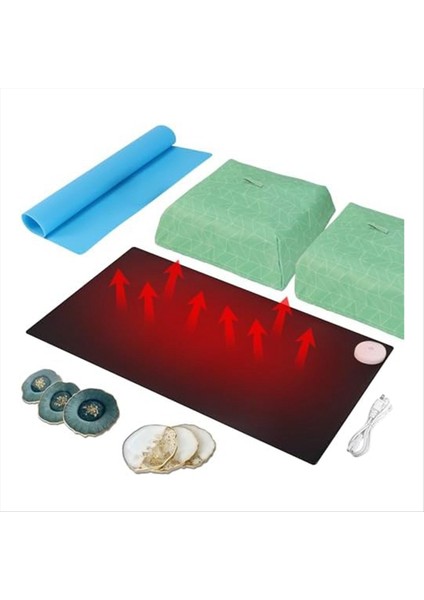 Reçine Isıtma Yastığı Zamanlayıcı ve Kapaklı Hızlı Reçine Sıkıştırma Makinesi 4 Saat Dıy Epoksi Reçine Için Kurutma Pedini Otomatik Kapatma (Yurt Dışından)