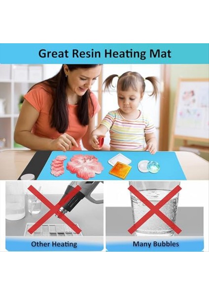 Reçine Isıtma Yastığı Zamanlayıcı ve Kapaklı Hızlı Reçine Sıkıştırma Makinesi 4 Saat Dıy Epoksi Reçine Için Kurutma Pedini Otomatik Kapatma (Yurt Dışından) modelleri