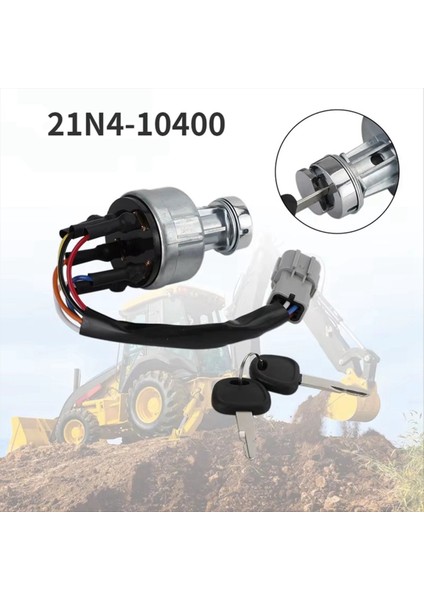 Ekskavatör Ateşleme Anahtarı 21N4-10400 Hyundai Için 21N4-10430 R110 R140 R210-7 R220 R210-5 Exkavatör Parçaları (Yurt Dışından) fırsatları