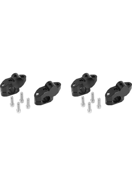 Honda Suzuki Kawasaki Yamaha Siyah 22MM Çubuk Kelepçesi Için 2x Evrensel Motosiklet Gidon Yükseltici (Yurt Dışından)