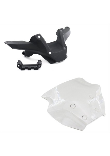 Yamaha Mt-09 Sp 2024 Ön Cam Cam Deflektörleri Için Motosiklet Ayarlama Aksesuarları Siyah ve Şeffaf (Yurt Dışından)