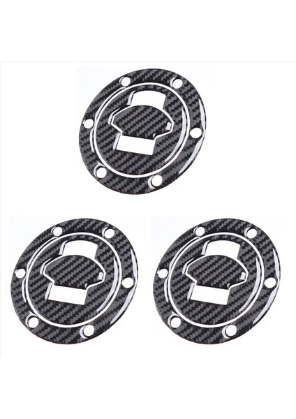 3x Karbon Fiber Tank Gaz Kapağı Dolgu Kapak Çıkartma Çıkartma Çıkartma Bmw R1200RT K1200S F650 R1150 R/rs/gt/lt Tüm (Yurt Dışından)