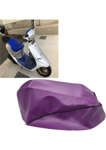 2 Adet Motosiklet Koltuk Kapağı Taklit Honda Dio AF27/AF28 Motosiklet Modifikasyonu Beyaz ve Mor (Yurt Dışından) modelleri