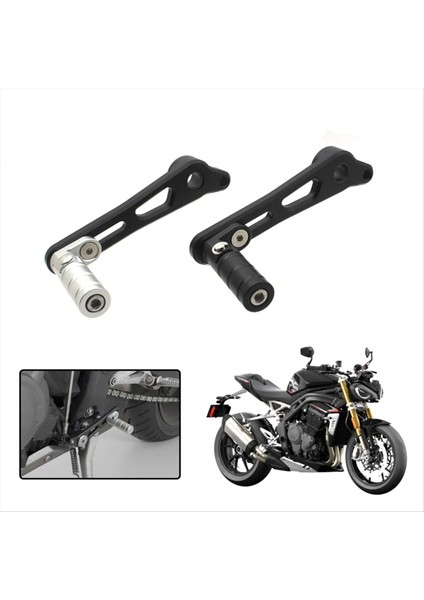Motosiklet Ayarlanabilir Katlanır Dişli Vardiya Kolu Vites Pedal Kolu Speed Triple 1200RS 1200RR 2021-2024 Siyah (Yurt Dışından) modelleri
