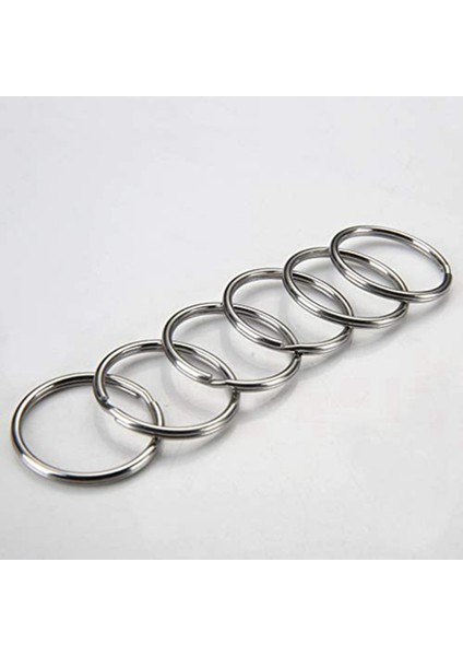 200PCS 1 Inç Anahtar Yüzük Açık Anahtar Yüzük Metal Anahtar Halka Düz Yüzük Ev Araba Anahtarı (Yurt Dışından) indirimleri