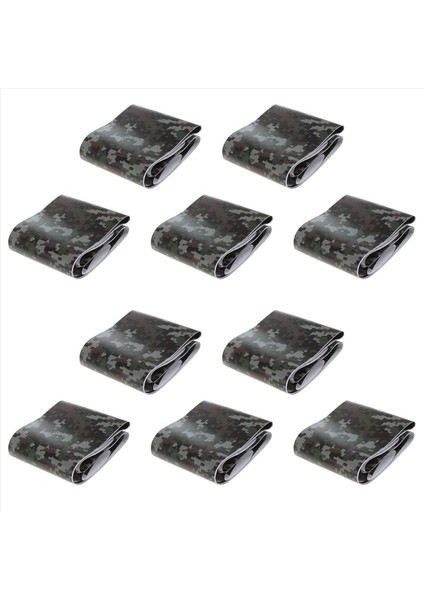 10 Rulo Çıkartma Karbon Fiber Motosiklet Pvc Vinil Ordu Sticker Camo Woodland Kamuflaj Etiketi Siyah Dijital Kamuflaj (Yurt Dışından)