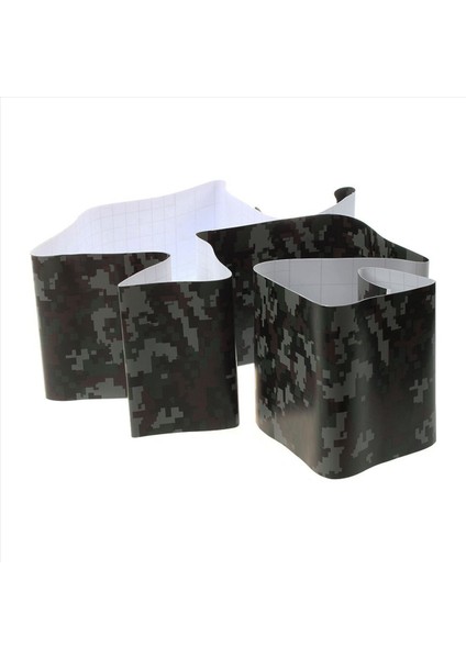 10 Rulo Çıkartma Karbon Fiber Motosiklet Pvc Vinil Ordu Sticker Camo Woodland Kamuflaj Etiketi Siyah Dijital Kamuflaj (Yurt Dışından) fiyatları