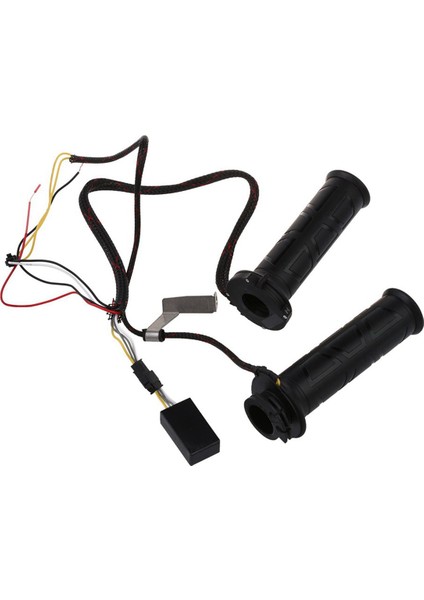 2x 7/8 Motosiklet Isıtmalı Gidon Elektrikli Sıcak Tutuşmalar 12V Saplama Daha Sıcak 22MM Ayarlanabilir Sıcaklık Aksesuarları (Yurt Dışından)