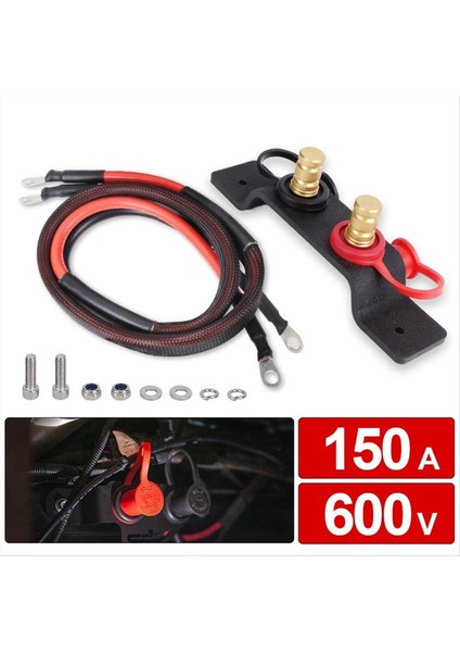 Yüksek Kaliteli Pil Jumper Terminal Şarj Aracı Kiti Pil Base Uzatma Kablosu Set Off-Road Aracı Rv Yat (Yurt Dışından)