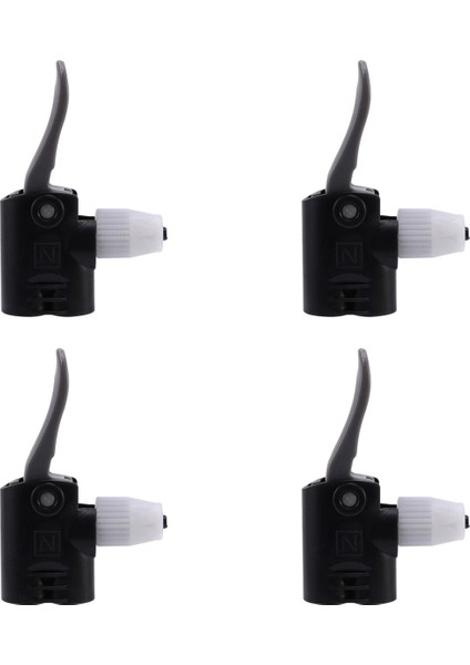 4x Bisiklet Bisiklet Çift Kafa Pompası Valf Konnektörü Hortum Adaptörü Pompalama Parçaları (Yurt Dışından)