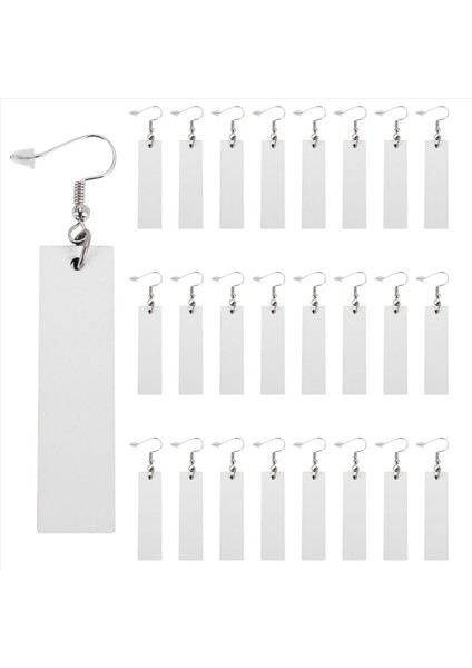 50PCS Süblimasyon Boş Küpeler Dikdörtgen Isı Transferi Küpe Kolye Küpe Torbaları Dıy Süblimasyon Yapmak (Yurt Dışından) fiyatları