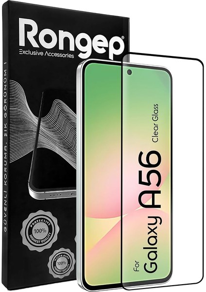 Samsung Galaxy A56 Için Ekran Koruyucu Anti-Static Temperli Cam 9h Sertliğinde Ekranı Kaplayan Görüntü Kalitesini ve Dokunmatiği Etkilemeyen Darbelere ve Çizilmeye Karşı Premium Koruma