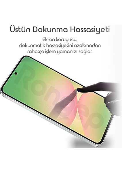 Samsung Galaxy A56 Için Ekran Koruyucu Anti-Static Temperli Cam 9h Sertliğinde Ekranı Kaplayan Görüntü Kalitesini ve Dokunmatiği Etkilemeyen Darbelere ve Çizilmeye Karşı Premium Koruma modelleri