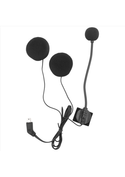 Motosiklet Kask Bluetooth Kulaklık Mikrofon Hoparlör Kulaklık Aksesuarları Yarım Helmet Için (Yurt Dışından)