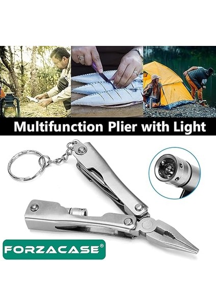 Çok Amaçlı 9in1 Katlanabilir Mini Pense Çok Fonksiyonlu Katlanır Metal Çakı - FC505 fiyatları