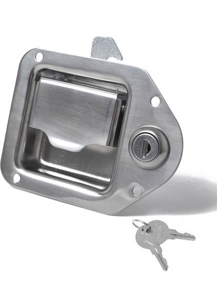 Römork Araç Kutusu Kilitli Kilitli Araç Kutusu Mandal Kilit Kilidi Kilit 4-3/8inch x 3-1/4inch 2 Key 4 Perçin (Yurt Dışından)