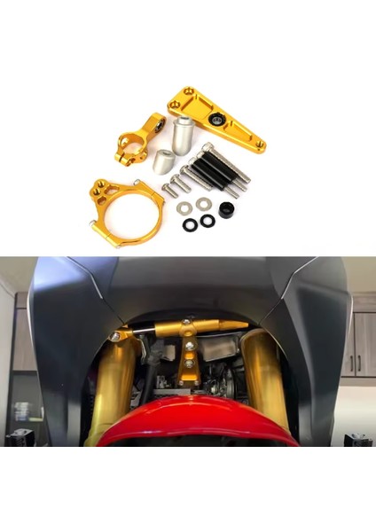 Motosiklet Ayarlanabilir Direksiyon Damper Sabetçi Braket Montaj Kiti Honda X-Adv 750 2017- NSS750 2021- Altın (Yurt Dışından) fiyatları