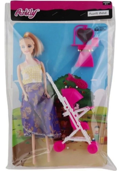 Anlily Poşette Pusetli Bebek 2297