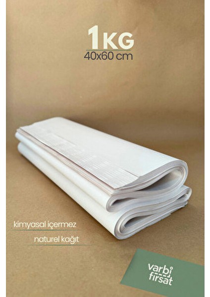 1 kg 40X60 Tabak - Bardak Sarma Taşıma Taşınma Paketleme Kağıdı Hediye Paketi
