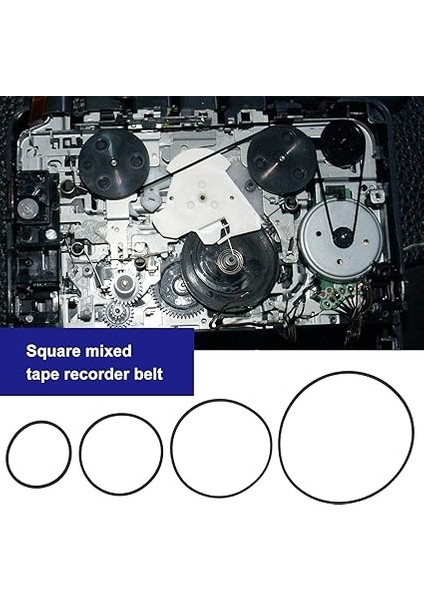 Easiyl 240 Adet 1mm Kaydedici Kauçuk Kemerler Çapı 26-120MM Katlanmış Uzunluk 35-190MM Mix Kaset Bant Makinesi Kemer DVD CD Ld Vcr Tekrarlayıcı Sürücüler Siyah fiyatları