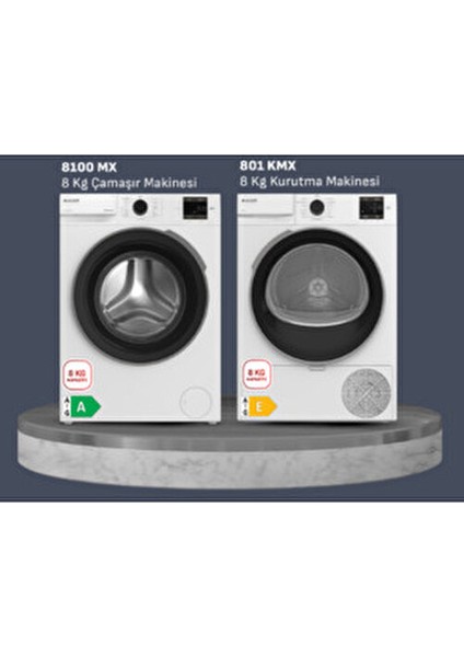 Ikili Fırsat Set Çamaşır&kurutma Makinası 8100 Mx - 801 Kmx